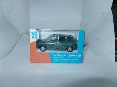 Corgi 2012 Destination London Olympics Taxi Cab Taxicab TX4 Wrestling Green