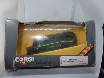 Corgi C949/19 Q949/19 Bedford OB Bus Coach Southern Vectis Isle of Wight 60th Worn Box
