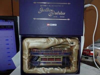 Corgi CC25206 1/72 Dick Kerr Open Tram Queen Elizabeth Golden Jubilee  2002 MIB