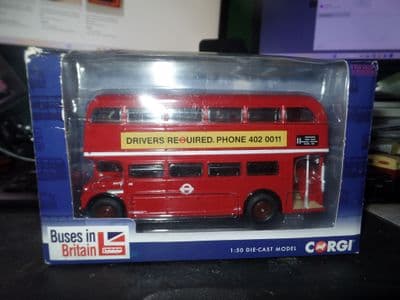 Corgi CC25910 1/50 London Transport Routemaster Year of Bus 11 Liverpool St Worn Box