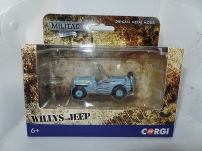 CORGI CS90633 Minature Military Willys Jeep - US Navy SeeBees