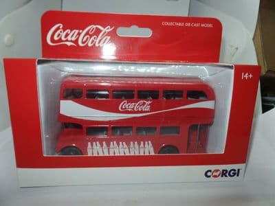 CORGI GS82332 1/64 Scale LONDON ROUTEMASTER BUS Coca Cola MIMB