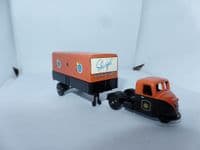 Corgi Lledo Trackside DG148020 1/76 OO Scale Scammel Scarab Dropside Covered Trailer Sharp's Toffee