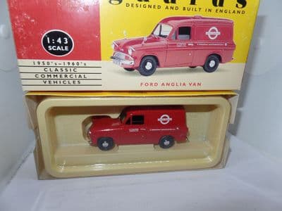 Corgi Lledo Vanguards VA4007 1/43 Scale Ford Anglia Van  London Transport Poster Service