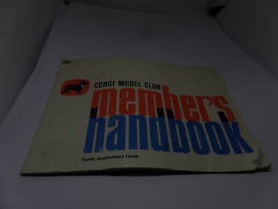 CORGI  Model Club Members Handbook 10th Aniv Edition 1967