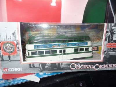 Corgi OOC 43513 EE Balloon Tram Blackpool 1980s Livery Coral Island Starr Gate MIB