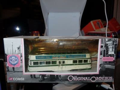 Corgi OOC 44001 Brush Tram Railcoach Blackpool Original 1930s Livery North Faded Box