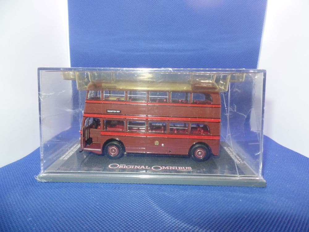 Corgi OOC 1/76 scale Diecast - OM45701 AEC Q Double deck bus London