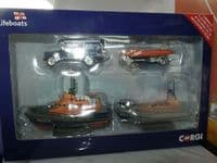 Corgi RNLI0001 RNLI Gift Set Shannon Lifeboat Severn and Flood Rescue Team