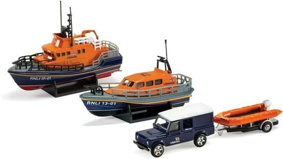 Corgi RNLI0001 RNLI Gift Set Shannon Lifeboat Severn and Flood Rescue Team