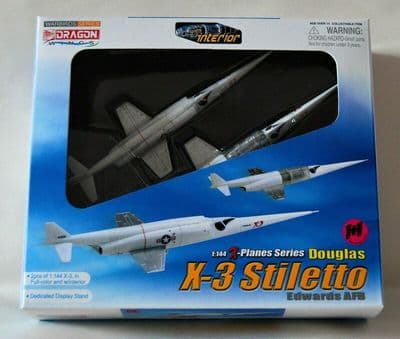 Dragon 51028 Douglas X-3 Stiletto Edwards Air Force Base 1:144 Scale Model