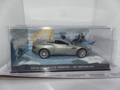 DY002 JAMES BOND CARS COLLECTION 1/43 O Scale Aston Martin Vanquish Die Another Day