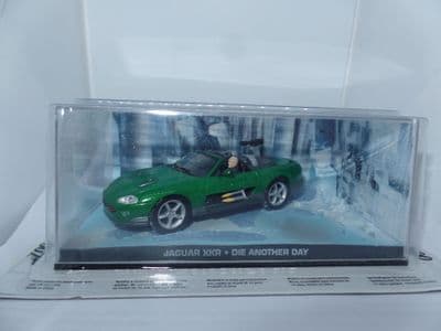 DY006 JAMES BOND CARS COLLECTION 1/43 O Scale Jaguar XKR  Green Die Another Day