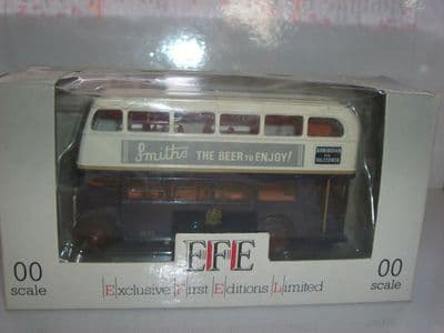 EFE 101002B Ex London AEC RT Bus 130 Birmingham via Halesowen Smiths Beer MIMB