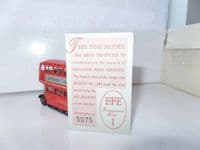 EFE 101007 AEC RT Bus Midland Red EFE1 Inaugural MIMB c/w Certificate