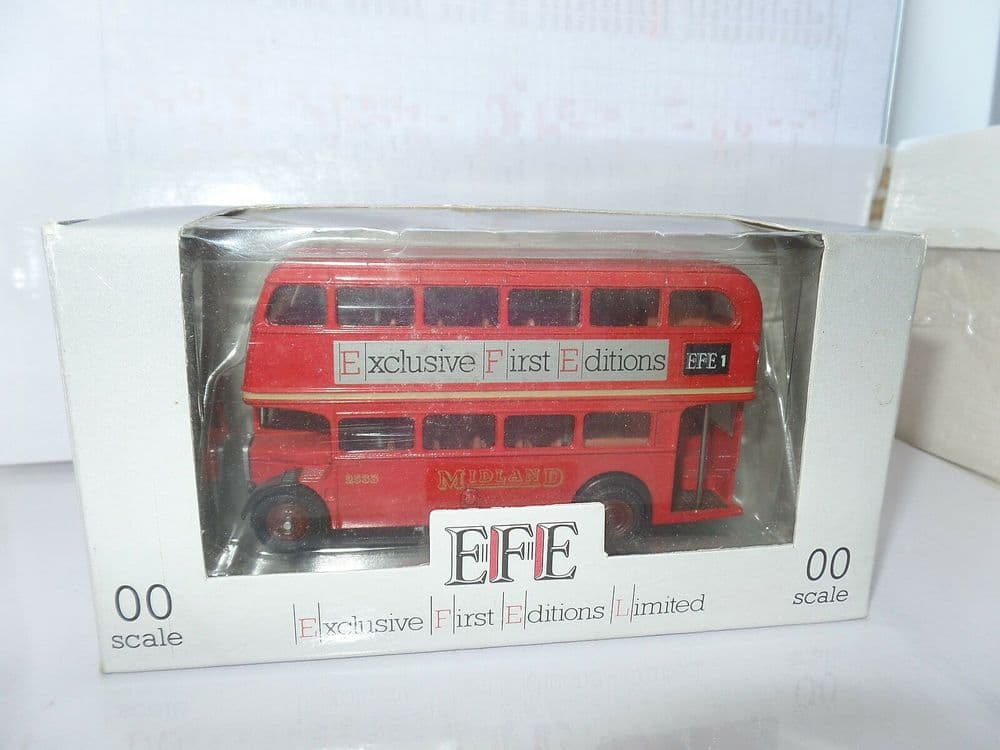 EFE 101007 AEC RT Bus Midland Red EFE1 Inaugural MIMB c/w Certificate