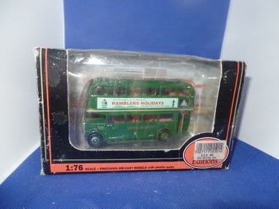 EFE 10121F AEC RT Bus London Transport Green Ramblers Holidays 97 Northolt Poor Box