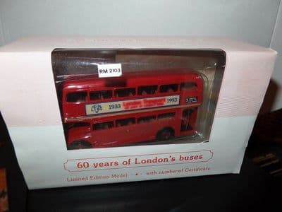 EFE 15602AA AEC Routemaster Bus London Transport 60 Years Route 3 Crystal Palace