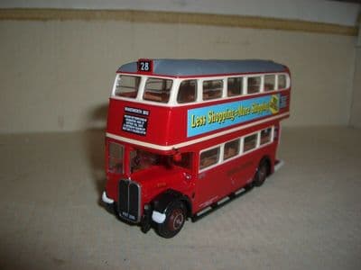 EFE 34003 AEC RT Roofbox 2 RT2 Bus London Transport Route 28 Wandsworth UB