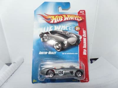 HOT WHEELS 2008 WEB TRADING CARS AUSTIN-HEALEY #07/24 GREY FACTORY SEALED