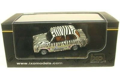 IXO CLC271 1/43 Scale Trabant 601 Trabiworld Safari 1970 White Black Zebra