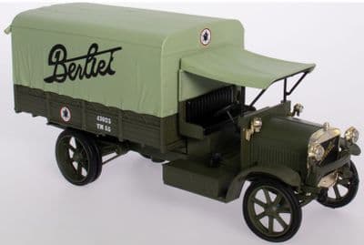 IXO Hachette NJ803 1/43 Scale Berliet  1913 CBA Truck Canvas 2-Axis Military Green WWI France