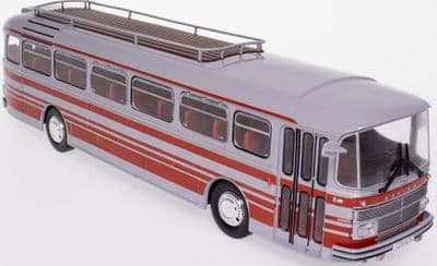 IXO Hachette PD118 1/43 Scale Saviem S53M 1972 France Bus Coach Red Stripes