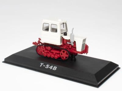 IXO MR016 1/43 Scale  T-54B 1967-1974 Russian Tractor White Red Tracks