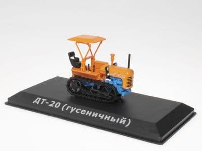 IXO MR071 1/43 Scale AT-20 DT-20 Crawler  1958   Russian Tracked  Tractor  Orange & Blue