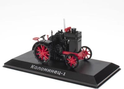 IXO MR085 1/43 Scale  Kolomenets-1 1922 Vintage Tractor Black Red Wheels