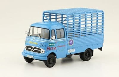 IXO MW05 1/43 Scale Mercedes Benz L319 1963 Pienso Blue Caged Back