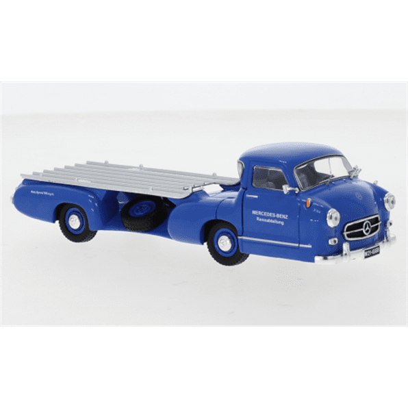 IXO RAC342 LBG1 1/43 Scale Mercedes Benz Renntransporter 1955 Blue