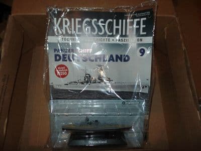 KZ09 Atlas DeAgostini 1/1250 Scale German Typschiff Deutschland Battleship 1928