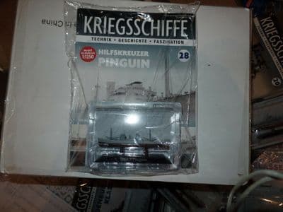 KZ28 Atlas DeAgostini 1/1250 Scale German Hsk5 Pinguin Auxiliary Cruiser