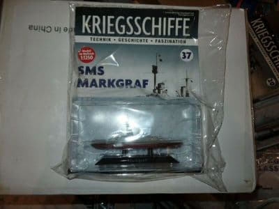 KZ37 Atlas DeAgostini 1/1250 Scale German Markgraf Battleship 1914