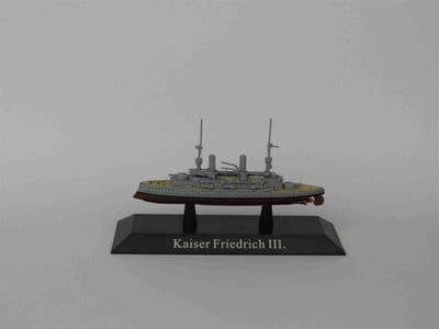 KZ41 Atlas DeAgostini 1/1250 Scale German KAISER class Battleship 1912