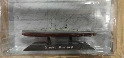 KZ49 Atlas DeAgostini 1/1250 Scale German GROSSER KURFURST Battleship 1913