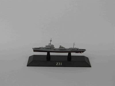 KZ64 Atlas DeAgostini 1/1250 Scale German Type 1936 A (Mob) Z31 Destroyer 1942