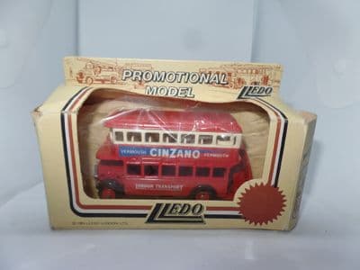 Lledo DG015 AEC Regent Bus London Transport Cinzano Vermouth Boxed