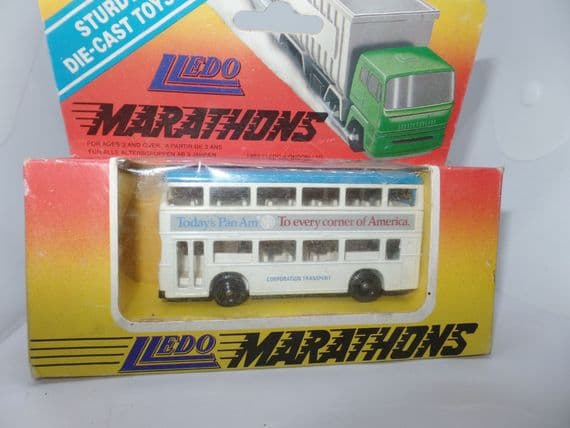 Lledo Marathons M1 Bus Coach Leyland Titan Pan Am Corporation Transport