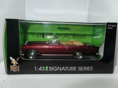 Lucky Die-cast 43214BG 1/43 O Scale Bentley S2 Convertible 1961 burgundy