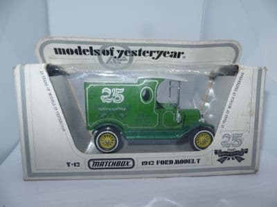 Matchbox Models of Yesteryear Y12 Y-12 1912 Ford Model T Van 25 Years of Models of Yesteryear