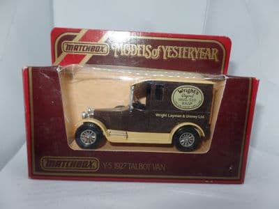 Matchbox Models of Yesteryear Y5 Y-5 1927 Talbot Van Wright's Original Coal Tar Soap
