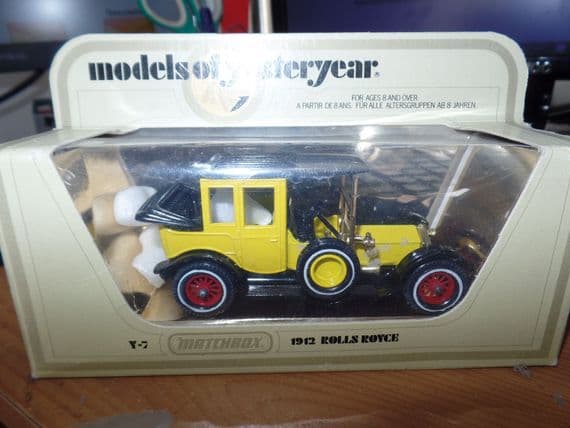 Matchbox Models of Yesteryear Y7 Y-7 1920 ROLLS ROYCE 1912 Yellow