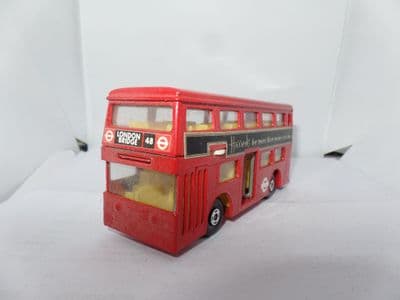 Matchbox SuperKings K15 Daimler Fleetline Bus London Transport 48 London Bridge Harrods UB