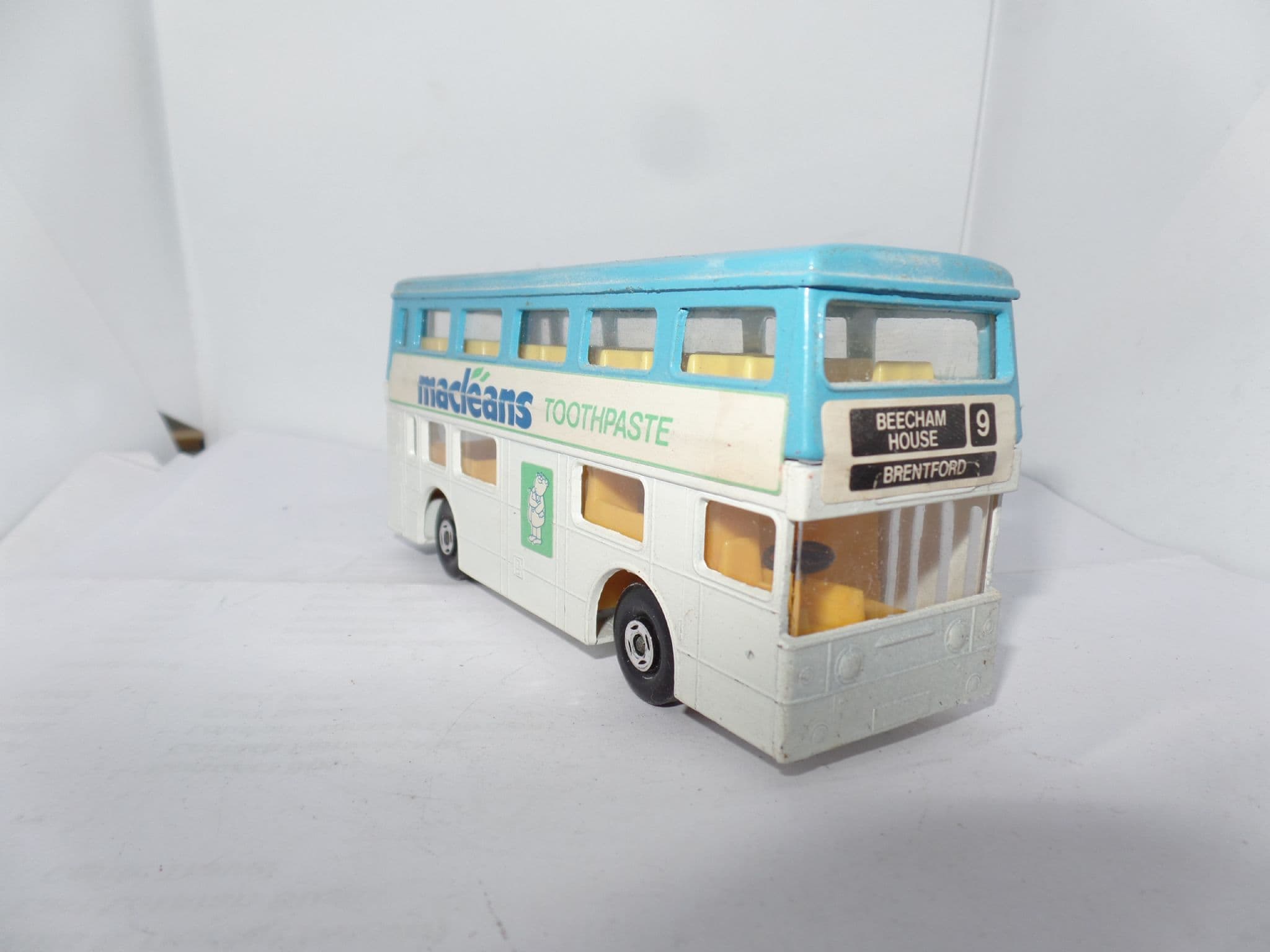 Matchbox SuperKings K15 Daimler Fleetline Bus Macleans Toothpaste