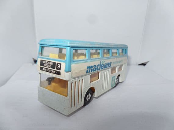 Matchbox SuperKings K15 Daimler Fleetline Bus Macleans Toothpaste Brentford  UB