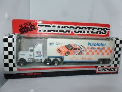 Matchbox Transporters 1991 CY 104 Derrike Cope red Purolator Racing Chevrolet