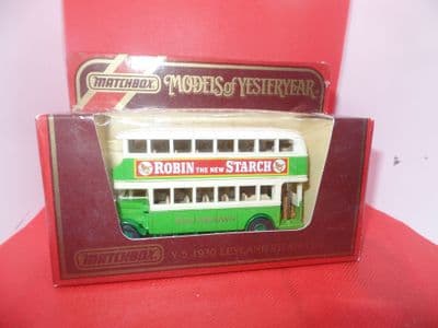 Matchbox Y-5 Y5 Leyland Titan TD1 Bus Southdown Worthing MIMB
