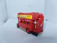 MATCHBOX YESTERYEAR Y23 1922 AEC S TYPE  BUS London General Hither Green Schweppes Ads UB